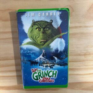 Dr. Seuss’ How the Grinch Stole Christmas (2001) Jim Carrey Live Action VHS